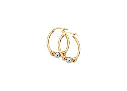 Three Tone Plated | Fashion Earrings